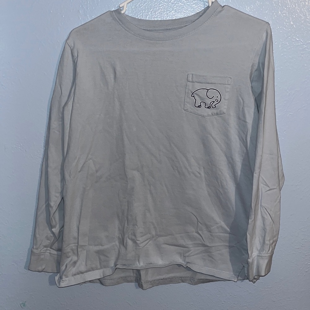 Ivory Ella Blue-Gray Long Sleeve Shirt